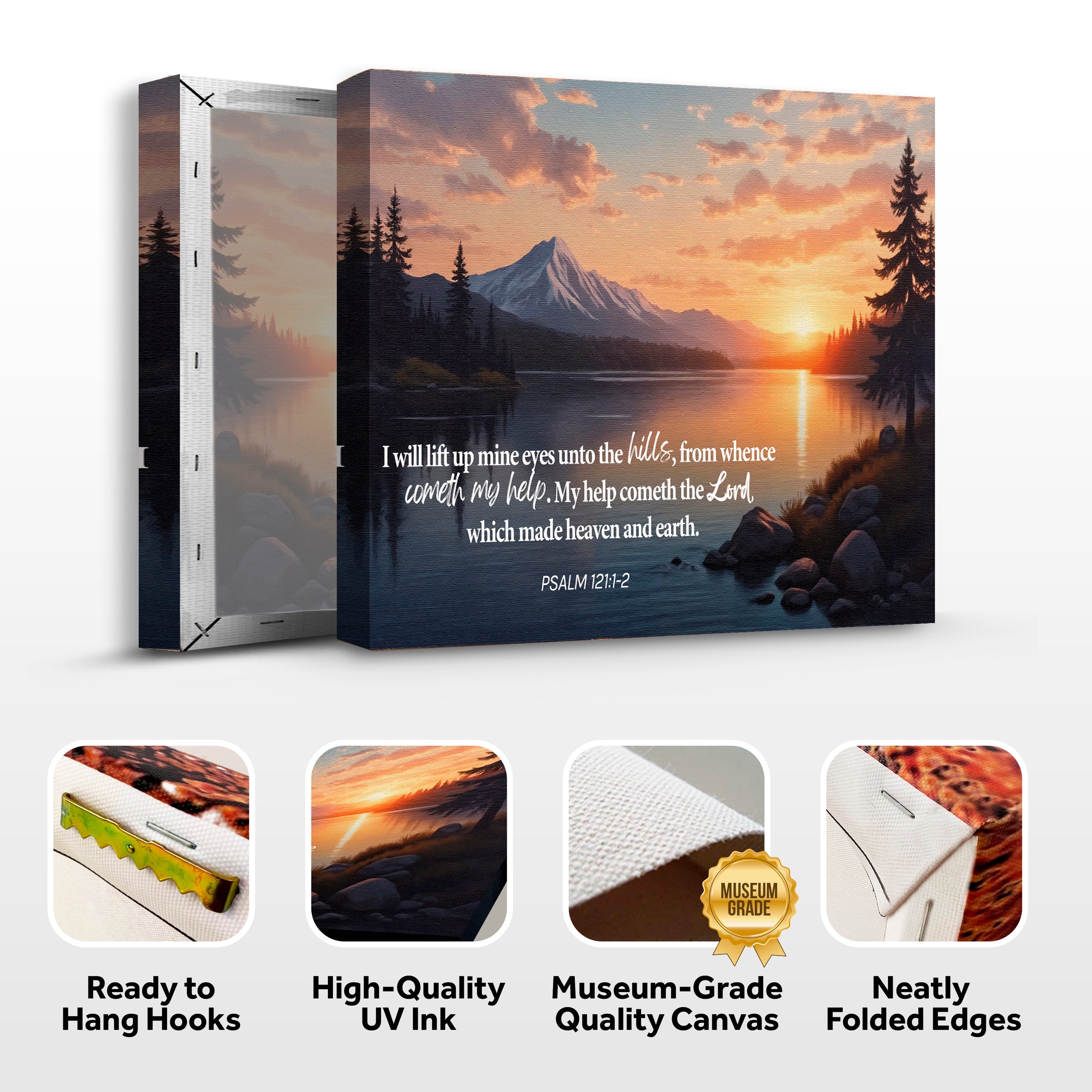 Psalm 121:1-2 - A Song Of Ascents Faith Wall Sign